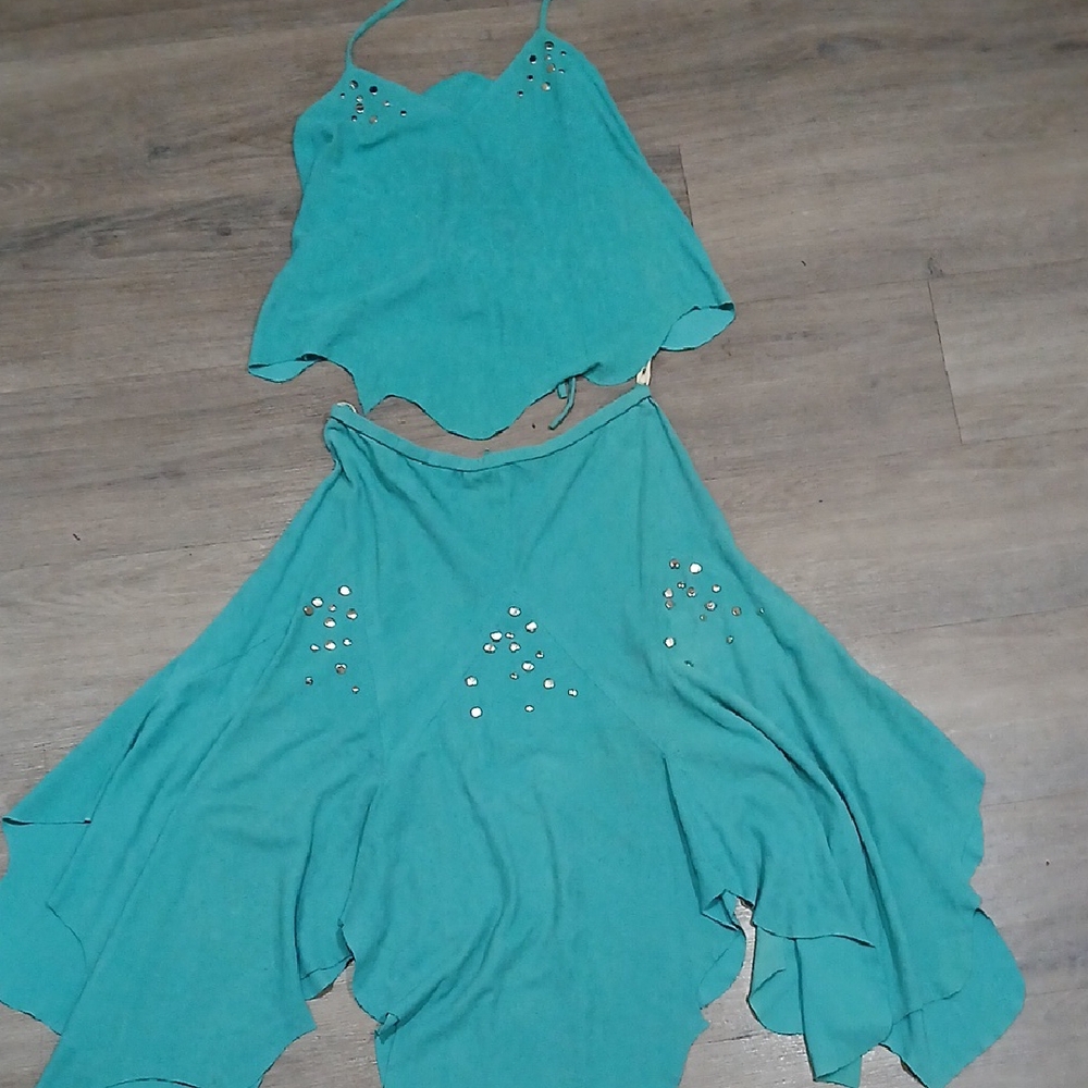 Halter Top Skirt Set